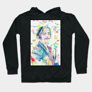 SALVADOR DALI watercolor portrai .1 Hoodie